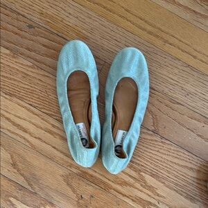 Lanvin Blue Flats Elegant Slip-On Loafers